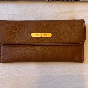 Used Michael Kors brown wallet